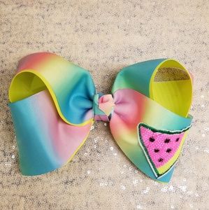 🆕️🎀👸🍉8" Tropical watermelon boutique hair bow